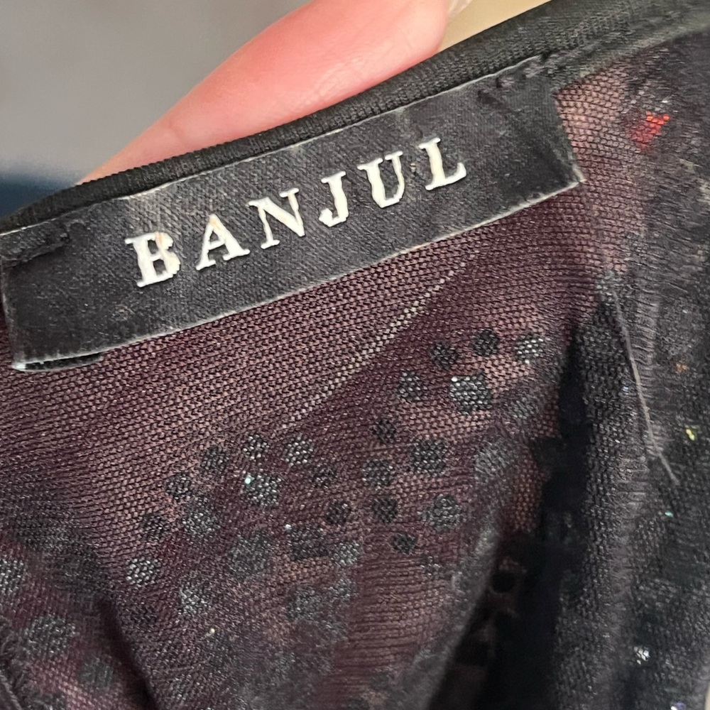 BANJUL SHEER MESH RHINESTONES DRESS - Picture 10 of 14